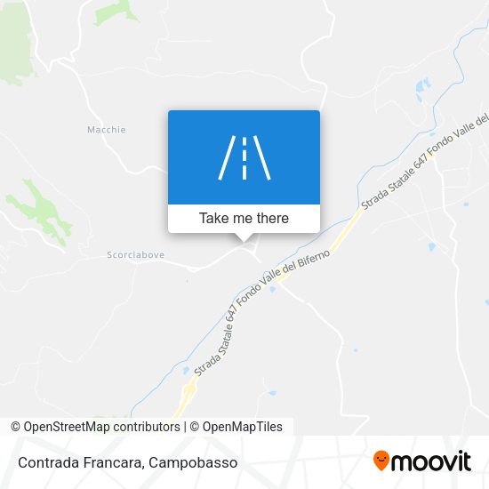 Contrada Francara map