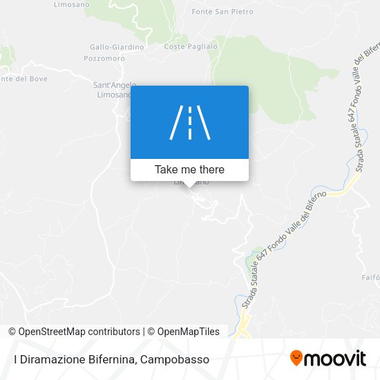 I Diramazione Bifernina map