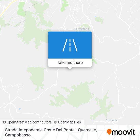 Strada Intepoderale Coste Del Ponte - Quercelle map