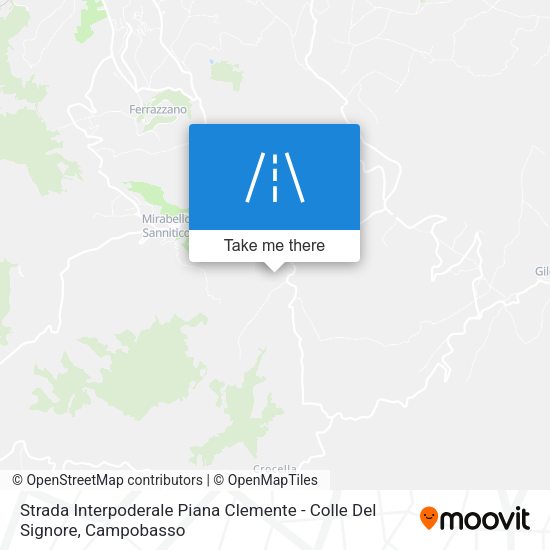 Strada Interpoderale Piana Clemente - Colle Del Signore map