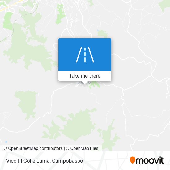 Vico III Colle Lama map