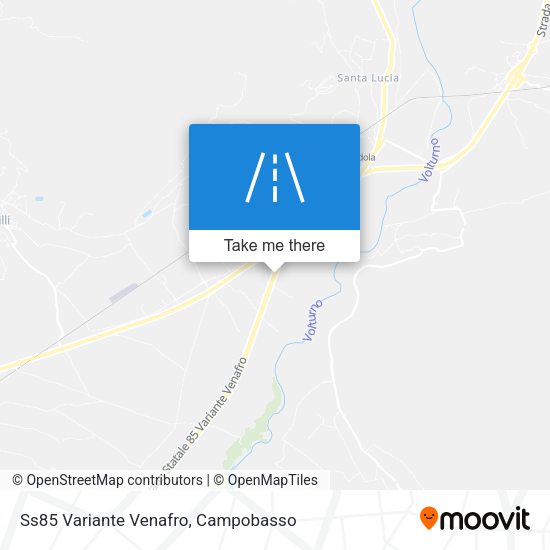 Ss85 Variante Venafro map
