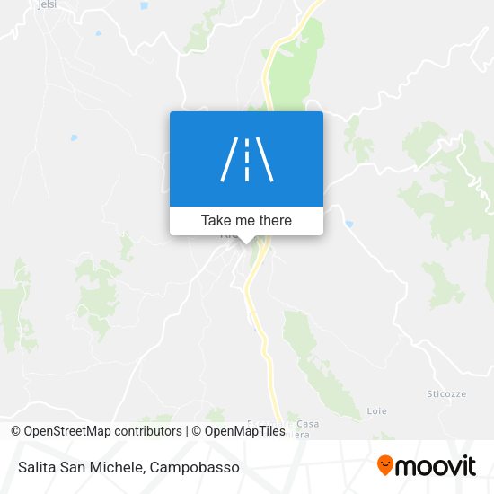 Salita San Michele map