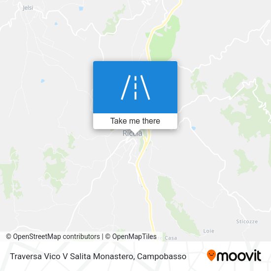 Traversa Vico V Salita Monastero map