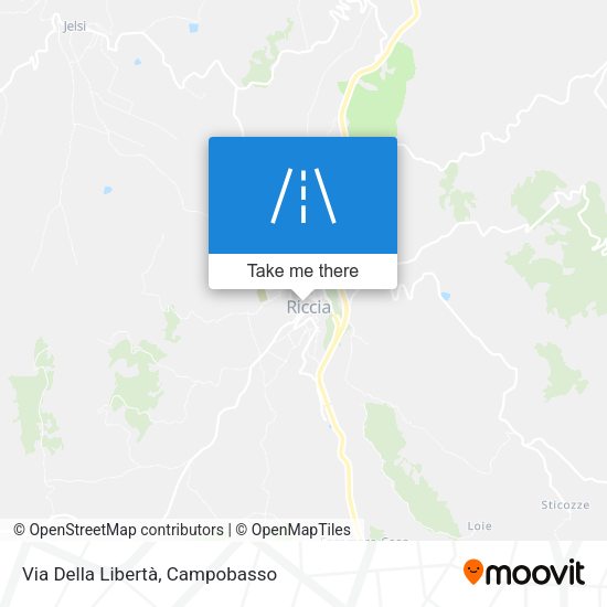 Via Della Libertà map