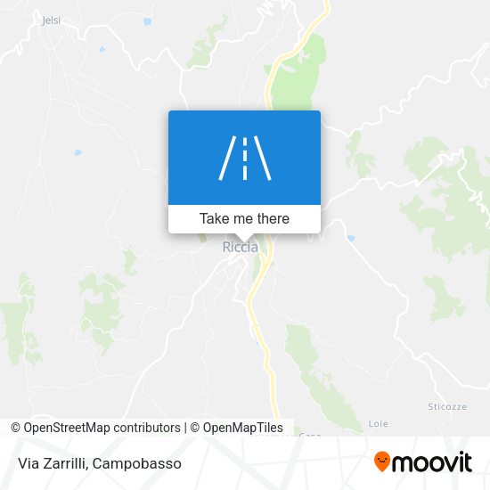 Via Zarrilli map