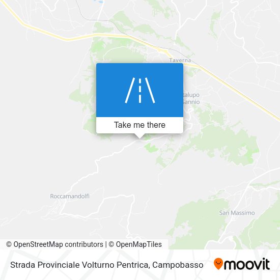Strada Provinciale Volturno Pentrica map