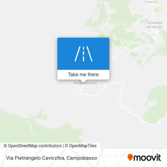 Via Pietrangelo Cavicchia map