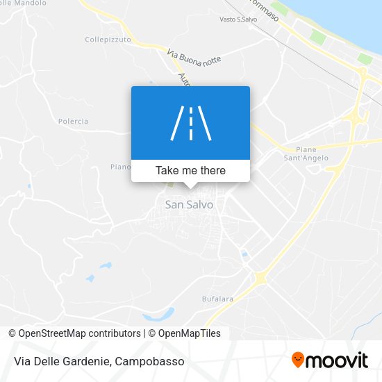 Via Delle Gardenie map