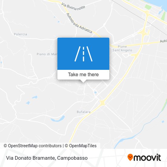 Via Donato Bramante map