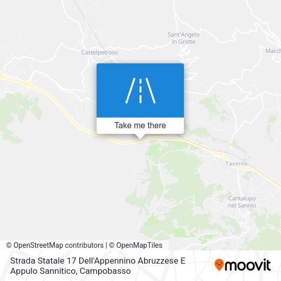 Strada Statale 17 Dell'Appennino Abruzzese E Appulo Sannitico map