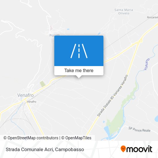 Strada Comunale Acri map