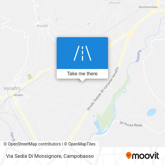 Via Sedia Di Monsignore map