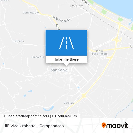 Iii° Vico Umberto I map
