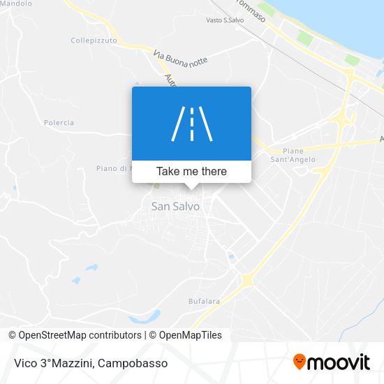 Vico 3°Mazzini map