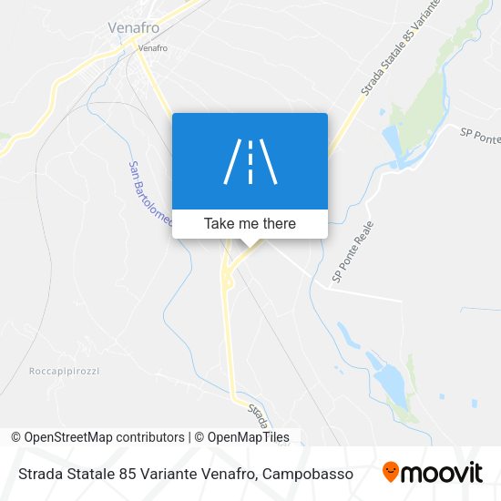 Strada Statale 85 Variante Venafro map