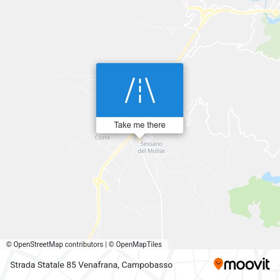 Strada Statale 85 Venafrana map