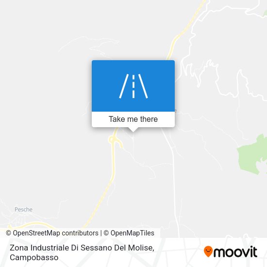 Zona Industriale Di Sessano Del Molise map