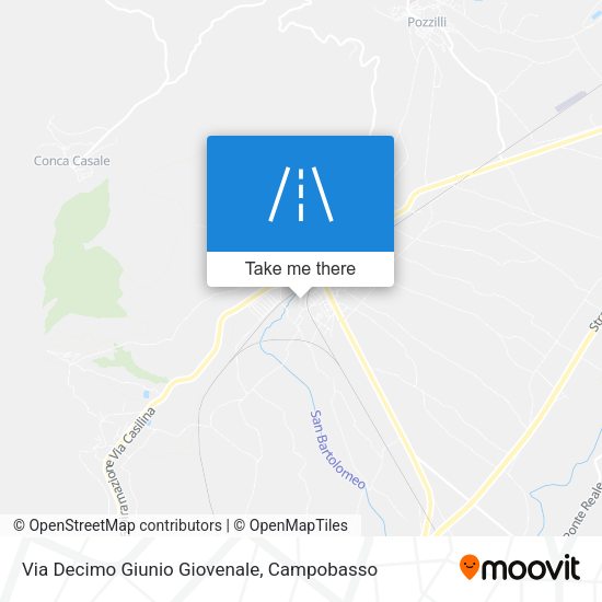 Via Decimo Giunio Giovenale map
