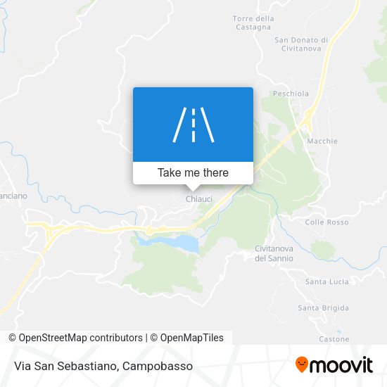 Via San Sebastiano map