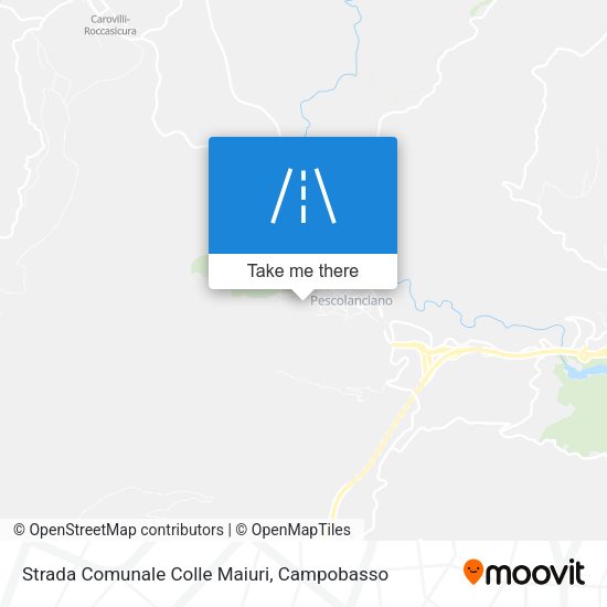 Strada Comunale Colle Maiuri map
