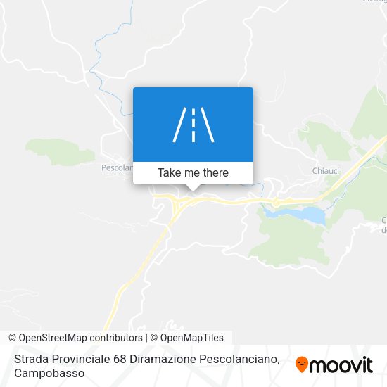 Strada Provinciale 68 Diramazione Pescolanciano map