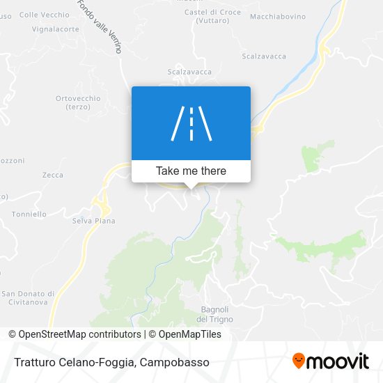Tratturo Celano-Foggia map