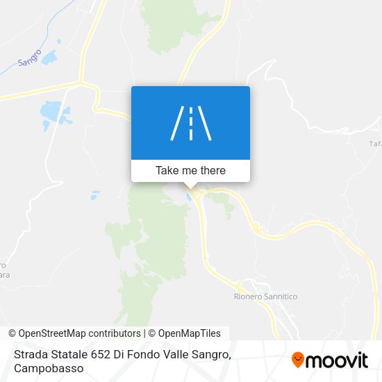 Strada Statale 652 Di Fondo Valle Sangro map