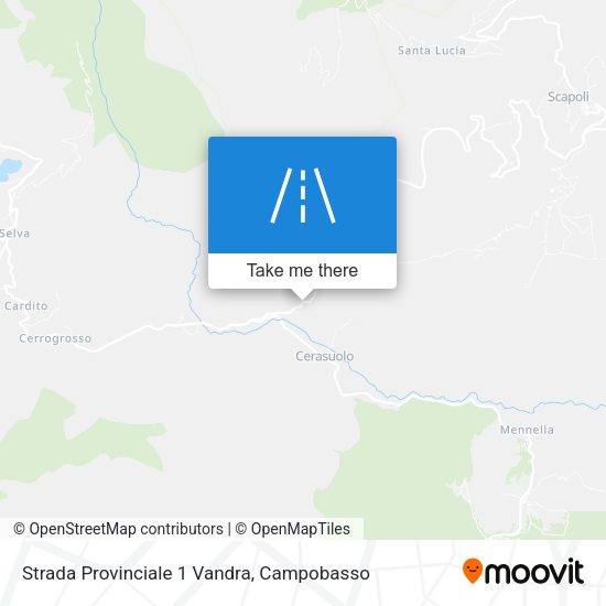 Strada Provinciale 1 Vandra map