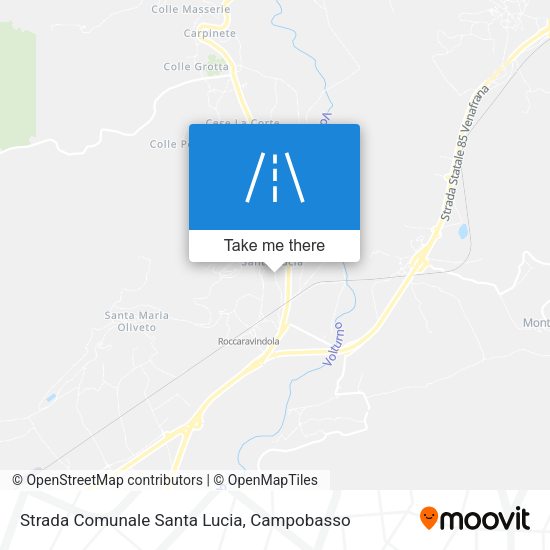 Strada Comunale Santa Lucia map