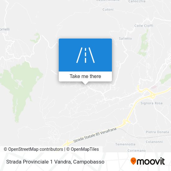 Strada Provinciale 1 Vandra map