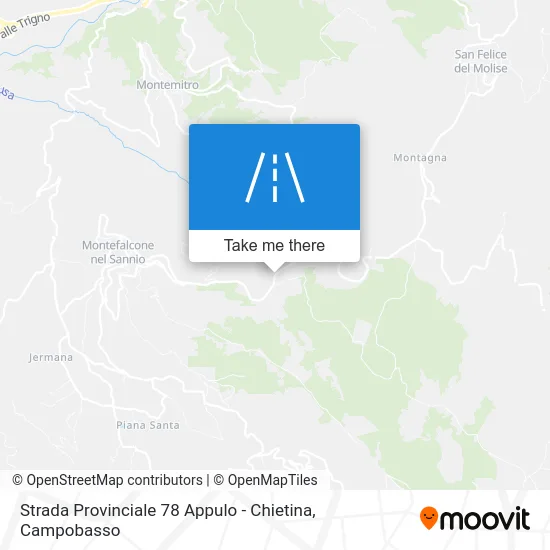 Provincial Road 78 Appulo - Chietina map