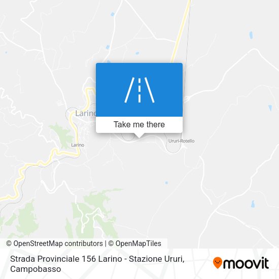 Strada Provinciale 156 Larino - Stazione Ururi map