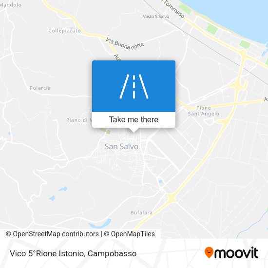 Vico 5°Rione Istonio map