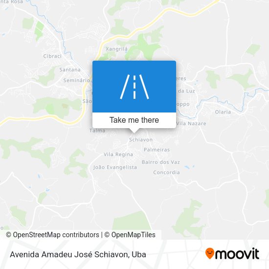 Avenida Amadeu José Schiavon map