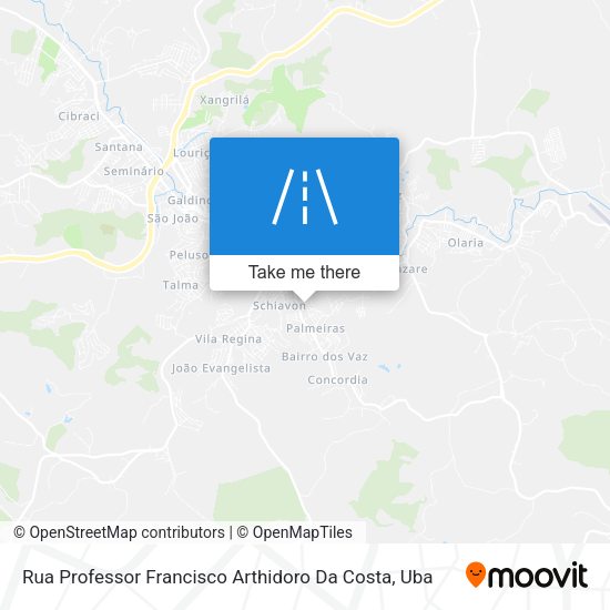 Rua Professor Francisco Arthidoro Da Costa map