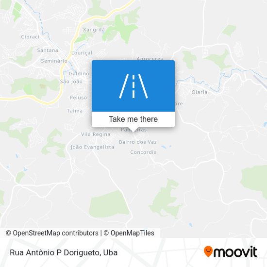 Rua Antônio P Dorigueto map