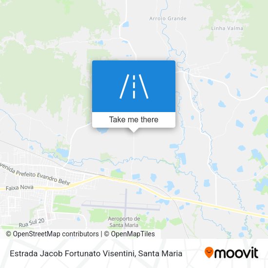 Estrada Jacob Fortunato Visentini map