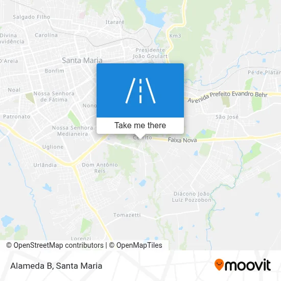 Alameda B map