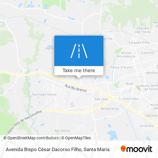 Mapa Avenida Bispo César Dacorso Filho