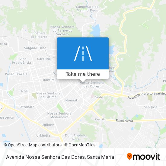 Mapa Avenida Nossa Senhora Das Dores