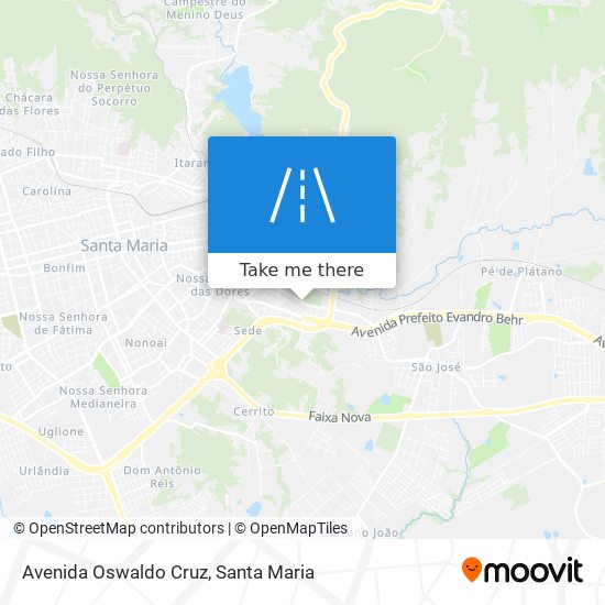 Avenida Oswaldo Cruz map