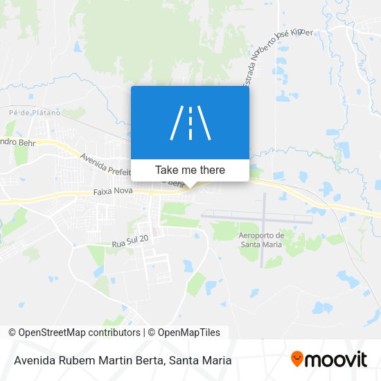 Avenida Rubem Martin Berta map