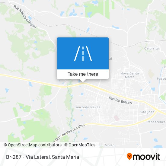 Br-287 - Via Lateral map