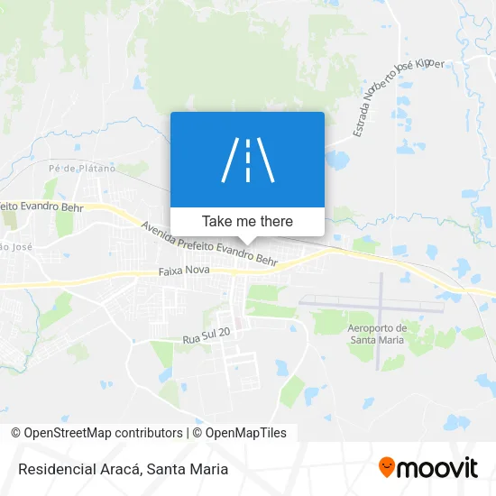 Residencial Aracá map