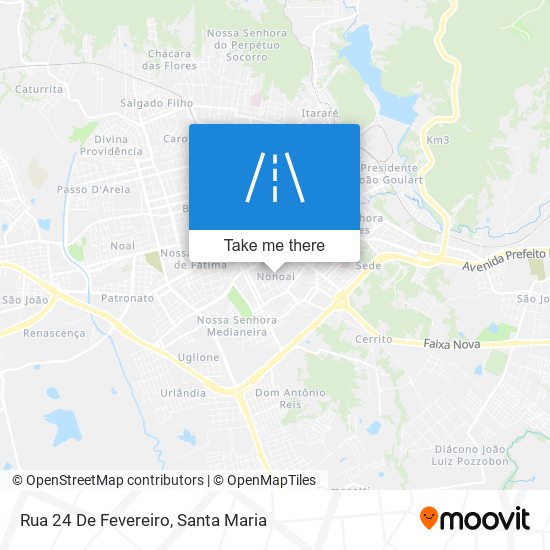 Mapa Rua 24 De Fevereiro