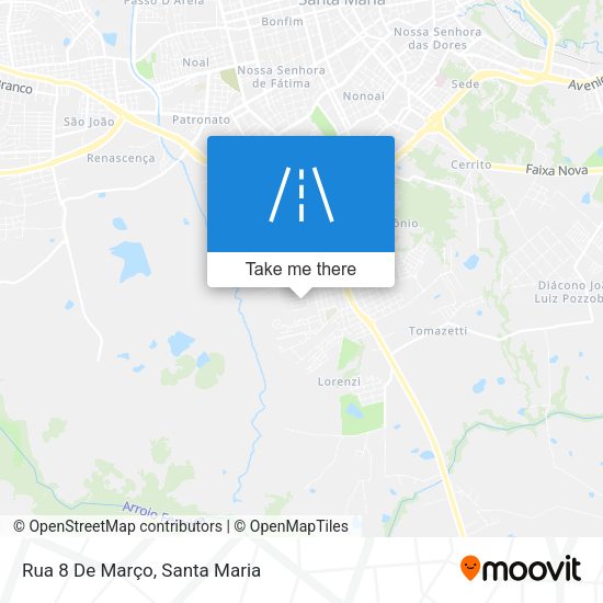 Rua 8 De Março map