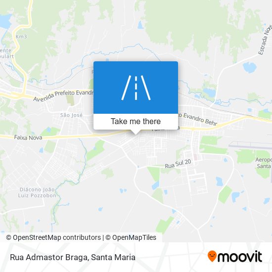 Mapa Rua Admastor Braga