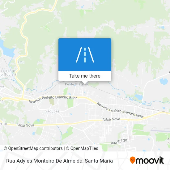 Rua Adyles Monteiro De Almeida map
