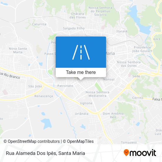 Rua Alameda Dos Ipês map